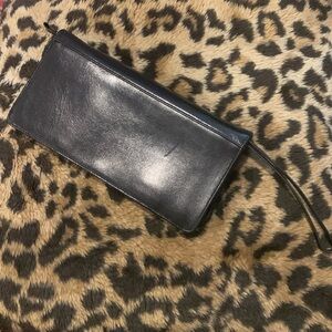 Vintage Soprano black clutch purse
